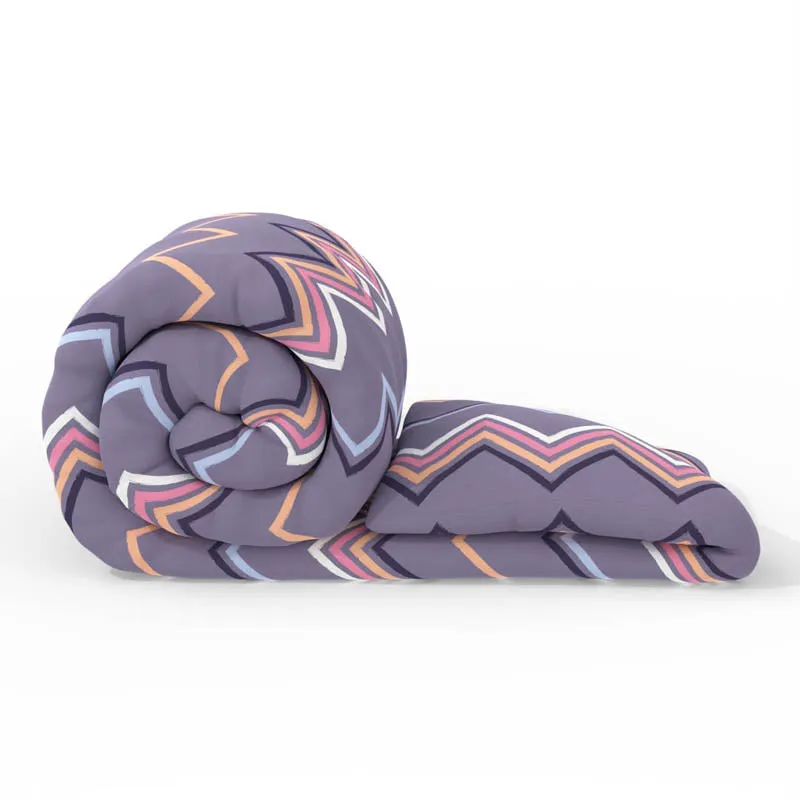 Marina Geometric Bedding Set (Grape) -  Four Piece Set