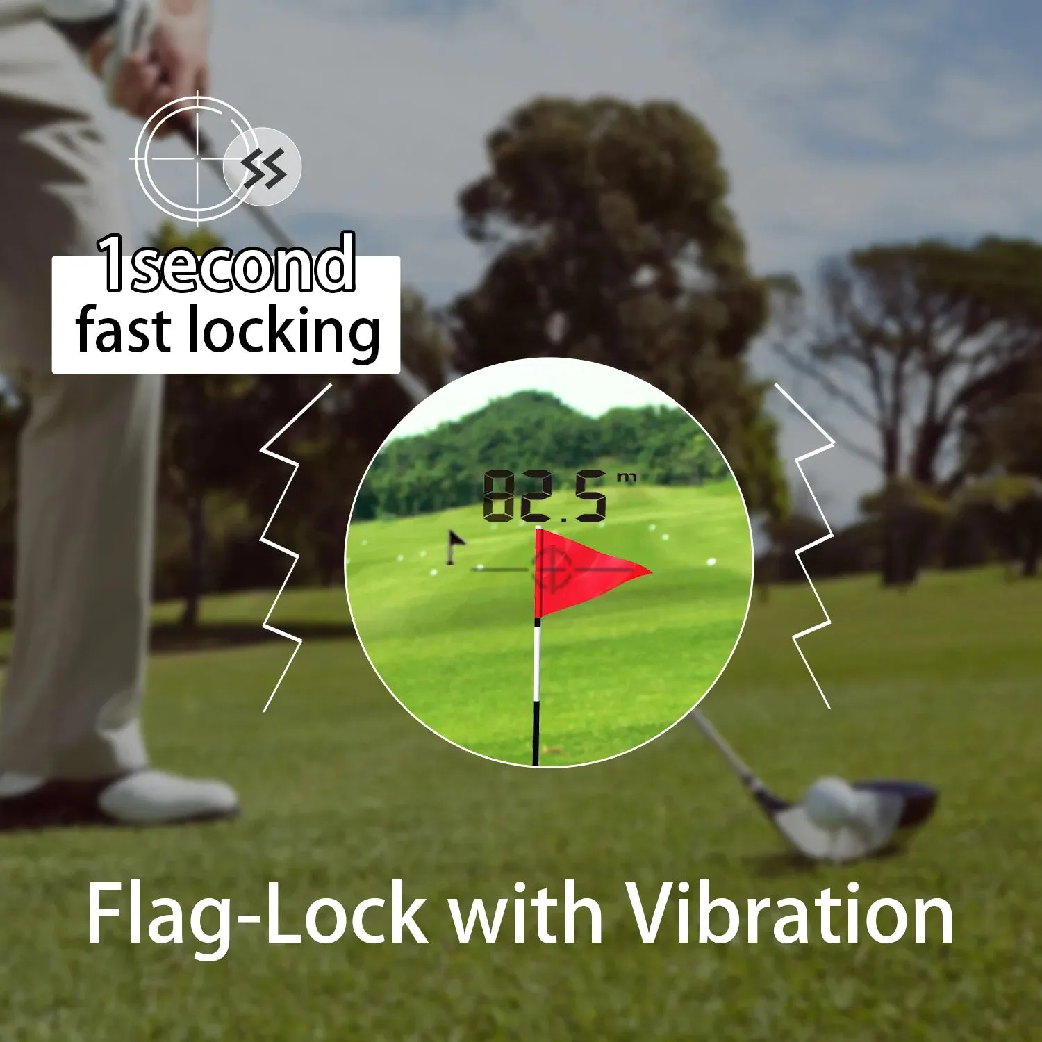 MILESEEY Rangefinder Golf 600M  Laser Range finder, Professional Golf Distance Meter with Slope Switch, Necessary Golf Supplies