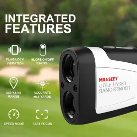 MILESEEY Rangefinder Golf 600M  Laser Range finder, Professional Golf Distance Meter with Slope Switch, Necessary Golf Supplies