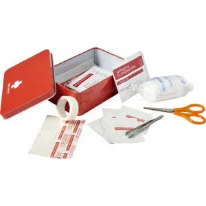Mini First Aid Steel Tin Box 9.5x13.5cm
