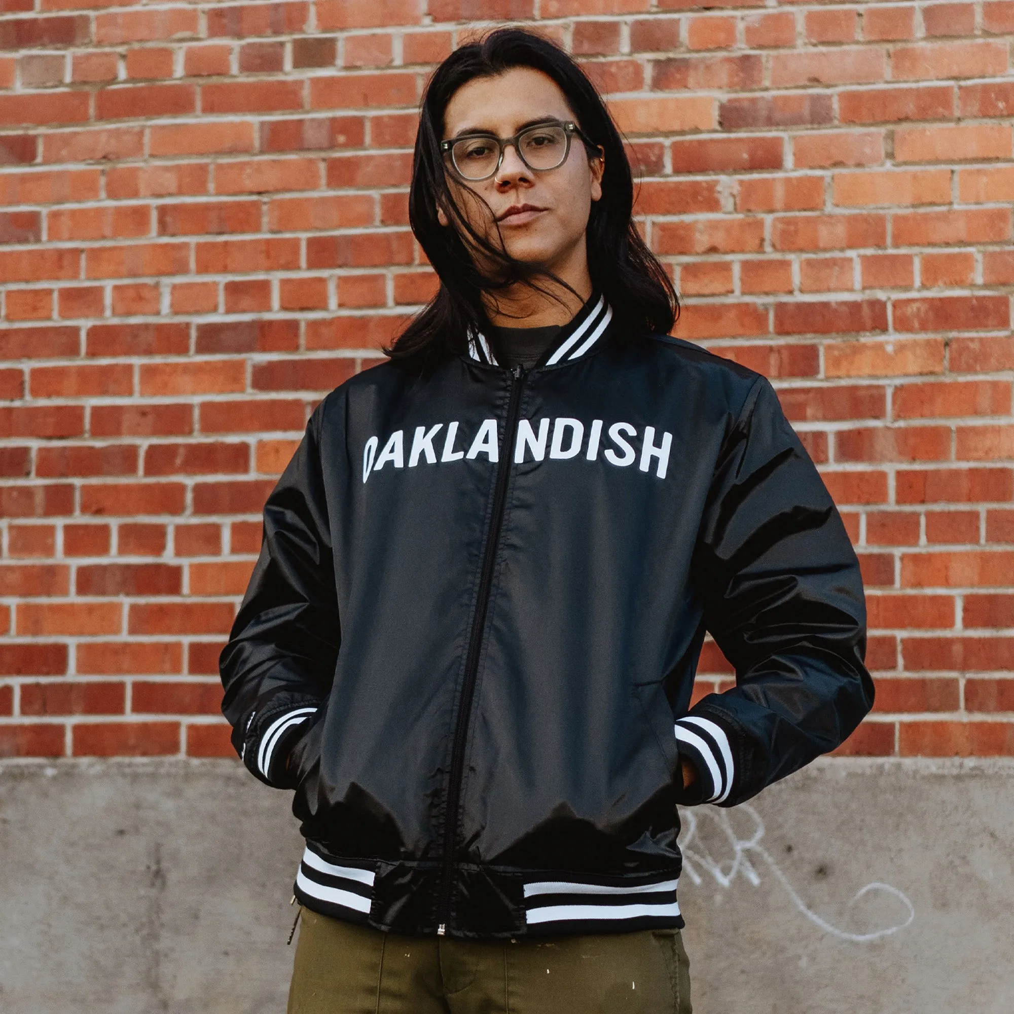 Mitchell & Ness x Oaklandish Reversible Satin Jacket