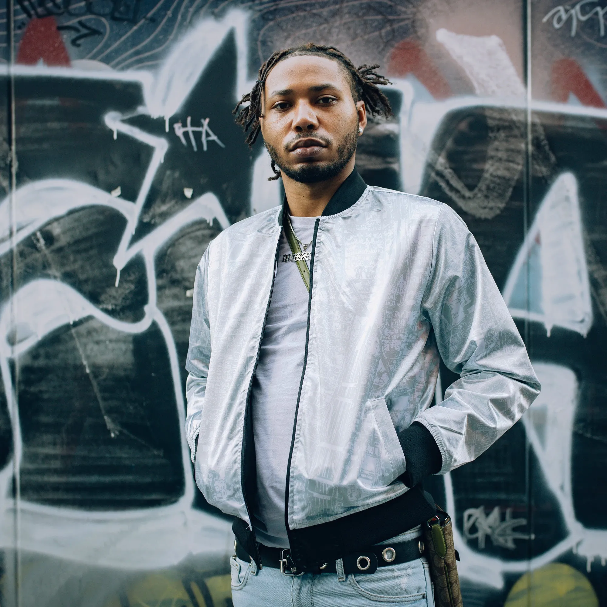Mitchell & Ness x Oaklandish Reversible Satin Jacket