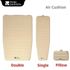MOBI GARDEN Sponge Air Mattress 5cm Automatic Inflatable Sleeping Pad for Camping Outdoor Cushion Ultralight Folding Mat Pillow