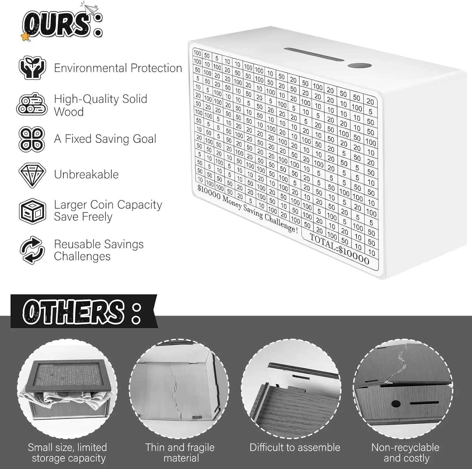 Money Box with Counting Target