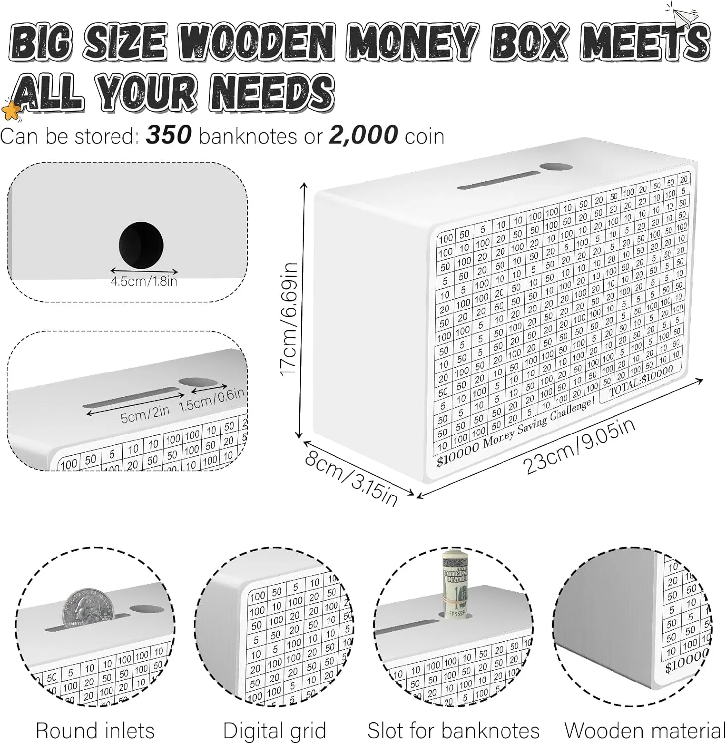 Money Box with Counting Target