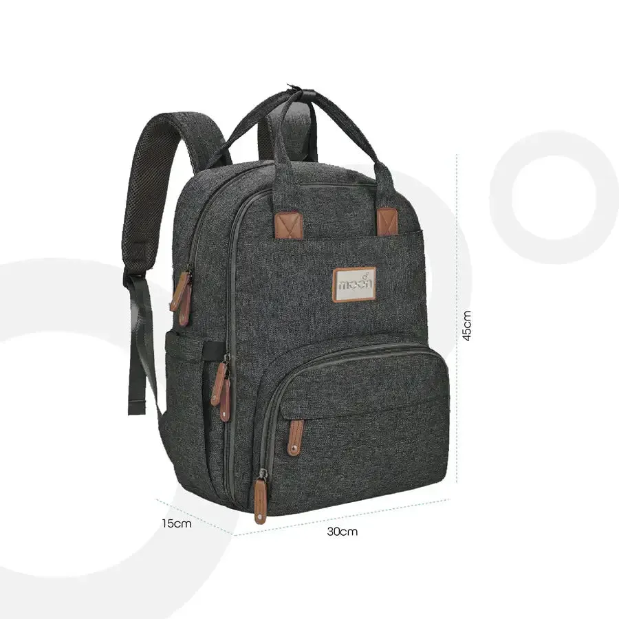 Moon - Kary Me Diaper Bag Backpack - Dark Grey