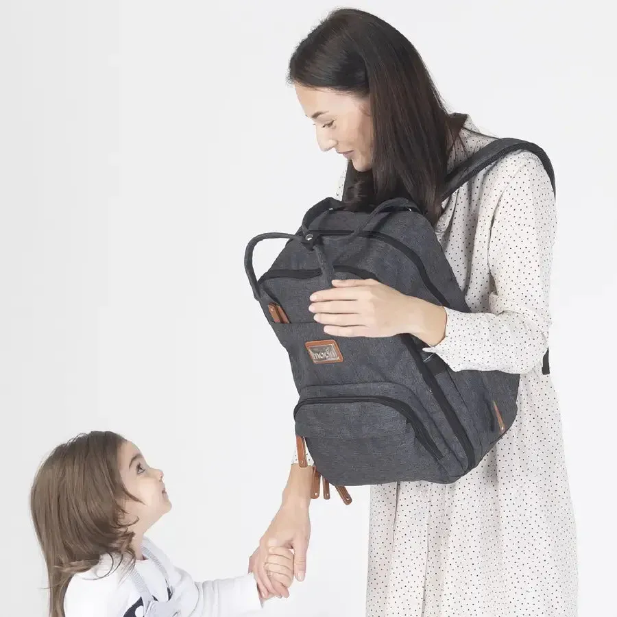 Moon - Kary Me Diaper Bag Backpack - Dark Grey