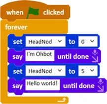 Ohbot (with course materials)