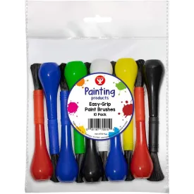 Paint Brushes (Stubby Grip 10 Pack)