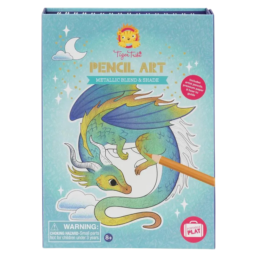 Pencil Art- Metallic Blend & Shade Kids Activity Set