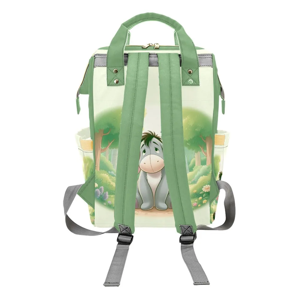 Personalized Diaper Bag - Pooh Friends in the 100 Acre Wood Diaper Bag Backpack - Gender Neutral Waterproof Mommy Bag
