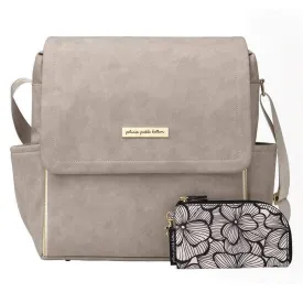 Petunia Pickle Bottom Boxy Backpack Diaper Bag Grey Matte Leatherette