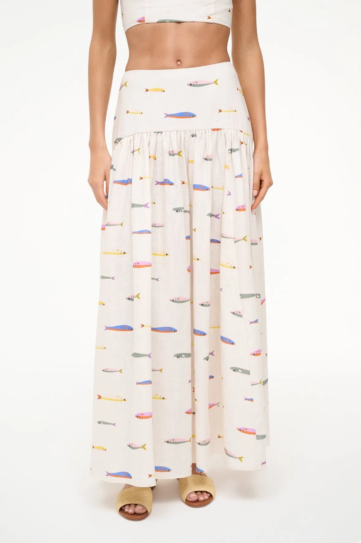 PROCIDA LINEN SKIRT | POP SARDINES IVORY