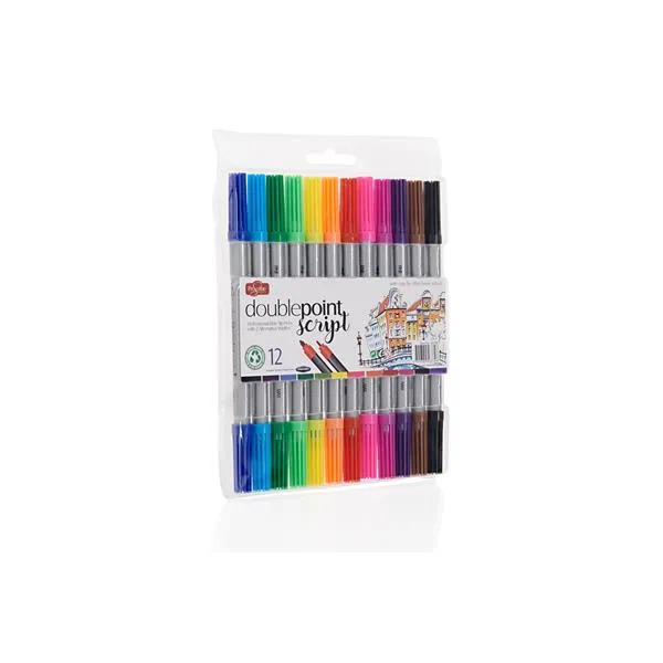 ProScribe Double-Sided Thick/Thin Markers – Pack of 12