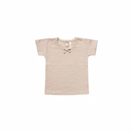 Quincy Mae Pointelle Tee - Rose