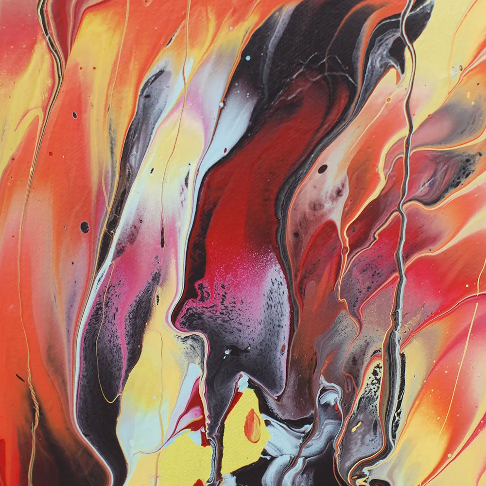 "Rooted," original painting, 18" x 18"