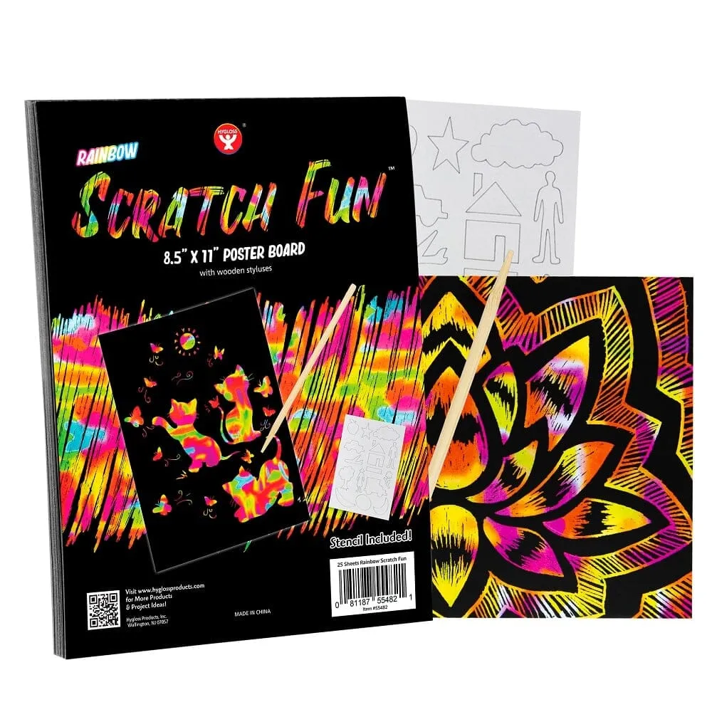 Rainbow Scratch Paper