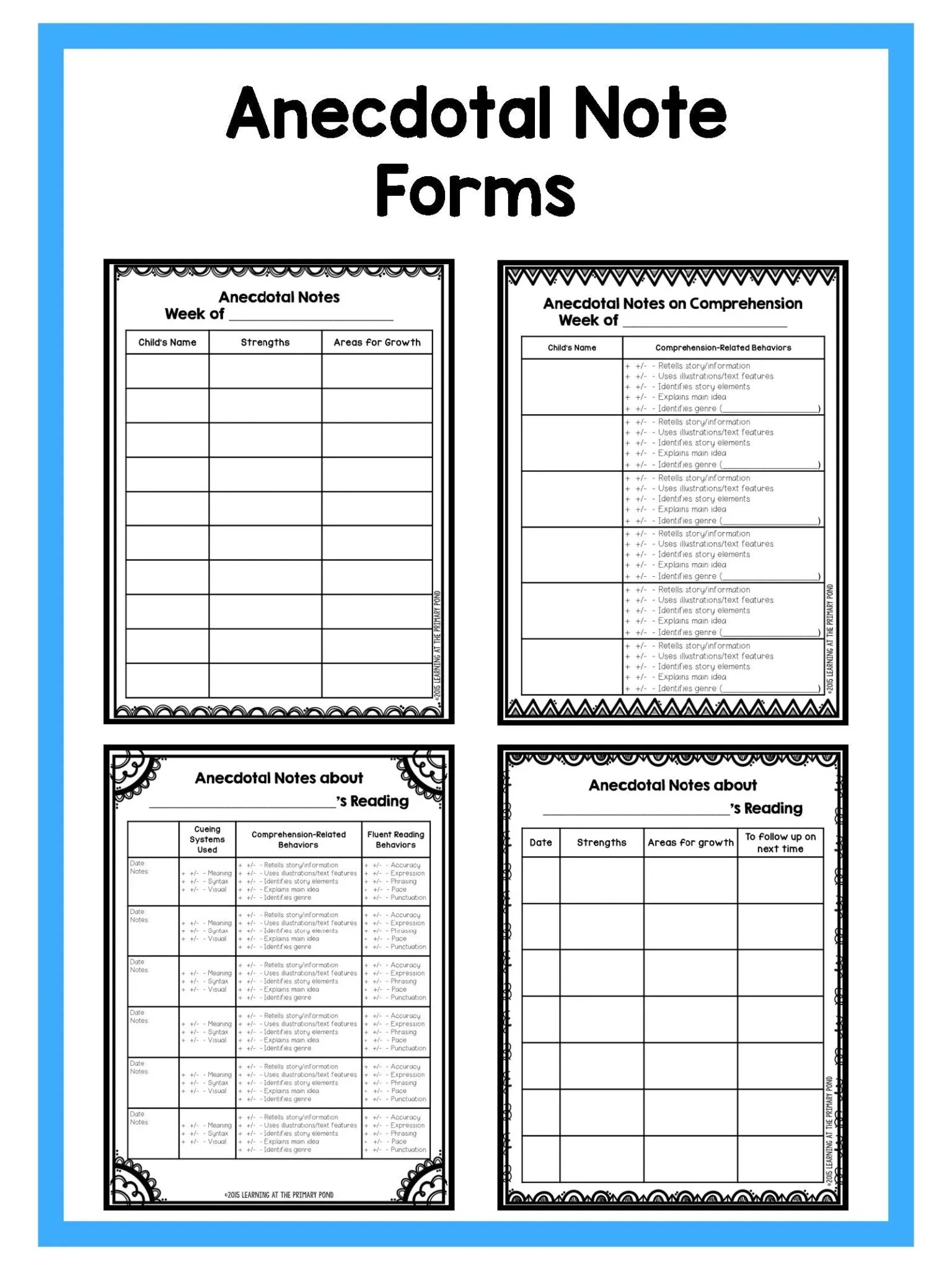 Reading Workshop Toolkit for Kindergarten and First Grade