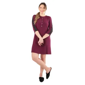 SATIN TRIM NIGHTSHIRT CNS04631
