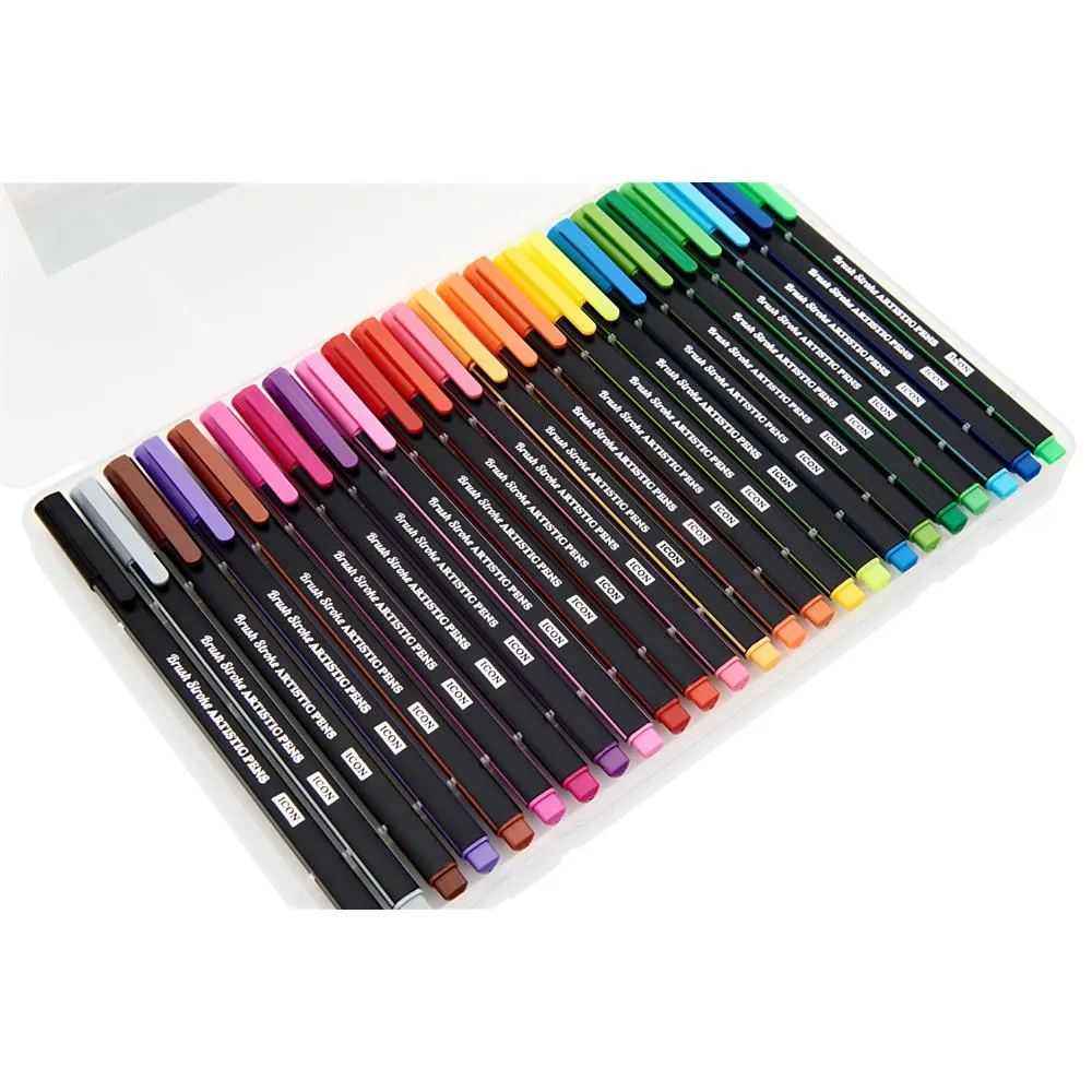 Set 24 Brush Stroke Artistic Scrapbooking Pens