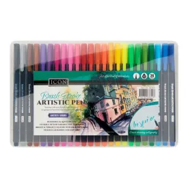 Set 24 Brush Stroke Artistic Scrapbooking Pens