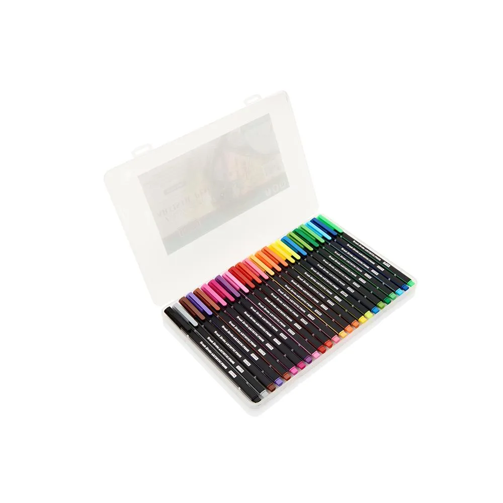 Set 24 Brush Stroke Artistic Scrapbooking Pens