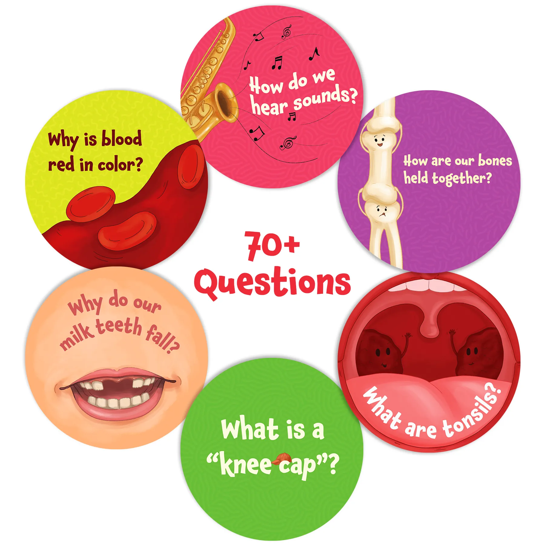Skillmatics Science Snippets Kit - The Human Body, STEM Learning Resource & Educational Toys for Boys & Girls, 70  Double-Sided Interactive Cards, Gifts for Ages 7, 8, 9 & Up