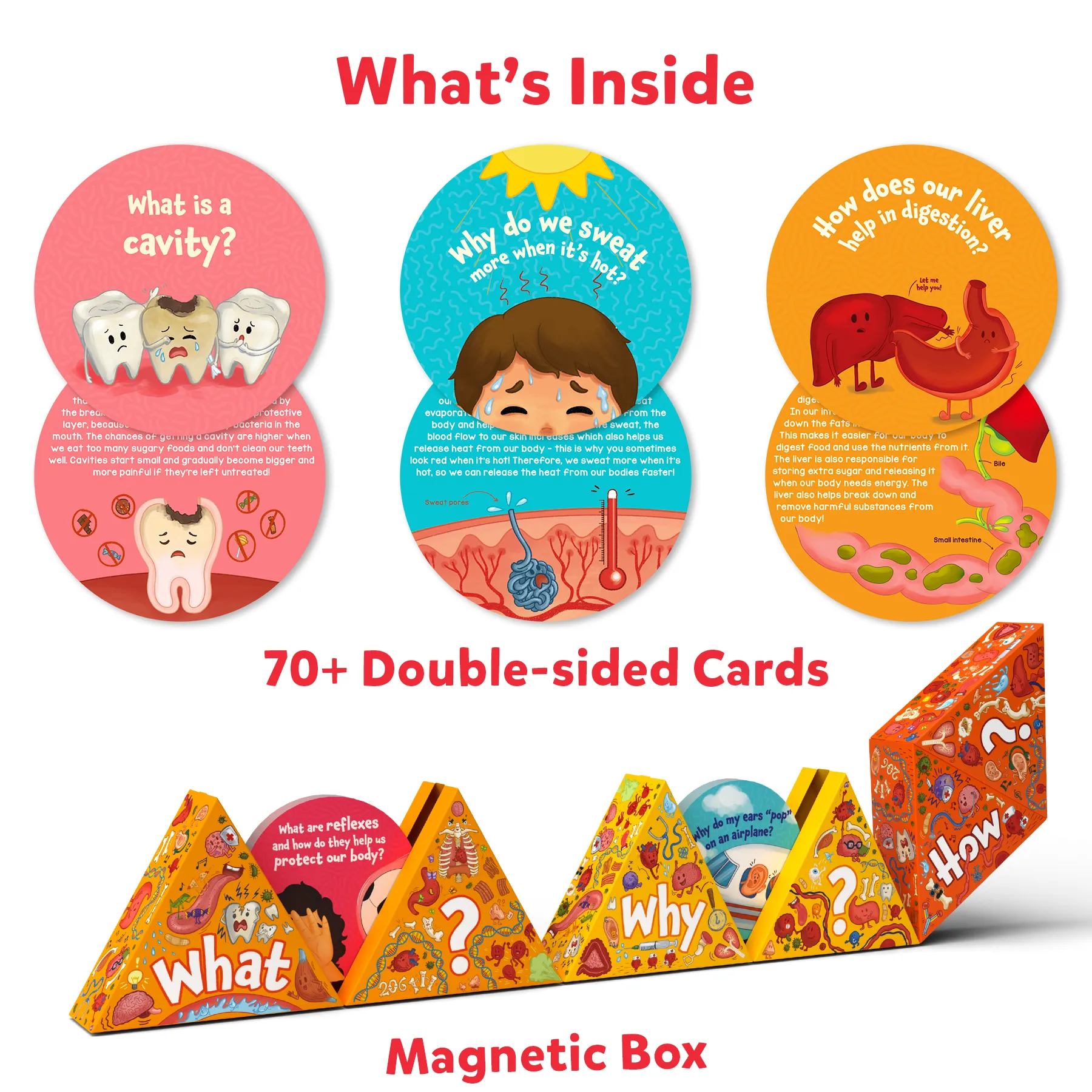 Skillmatics Science Snippets Kit - The Human Body, STEM Learning Resource & Educational Toys for Boys & Girls, 70  Double-Sided Interactive Cards, Gifts for Ages 7, 8, 9 & Up
