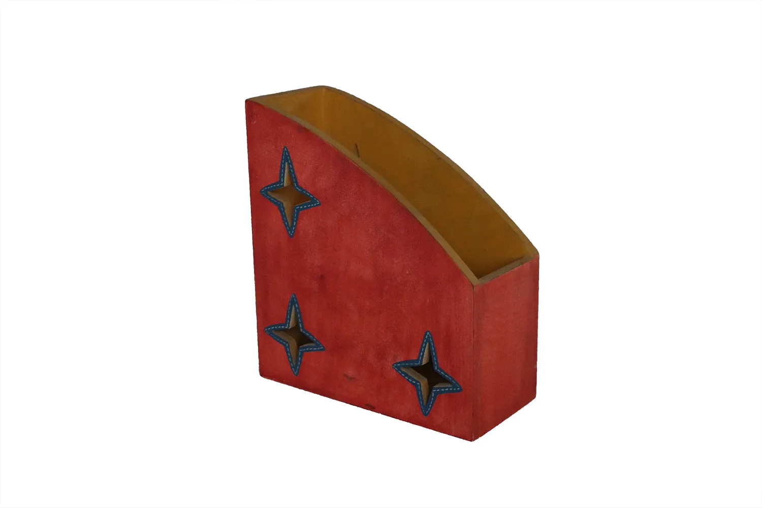 Starry Red Magazine Holder/Rack  | Home Decor