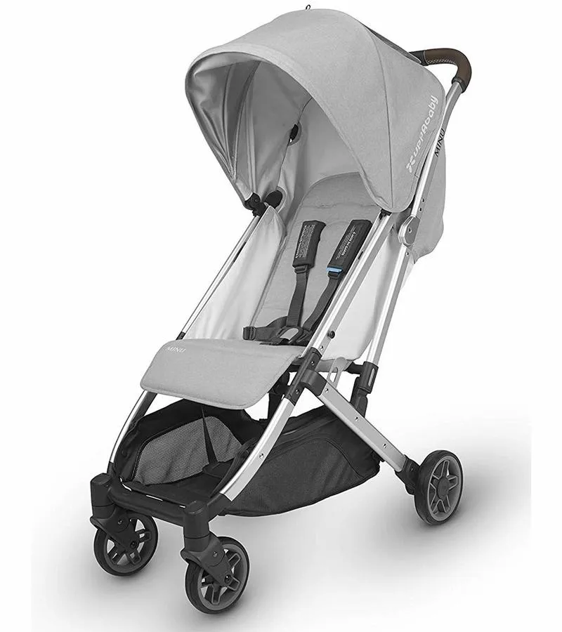 Store Display - UPPAbaby Minu Stroller - Devin (Light Grey Mélange/Silver/Chestnut Leather)