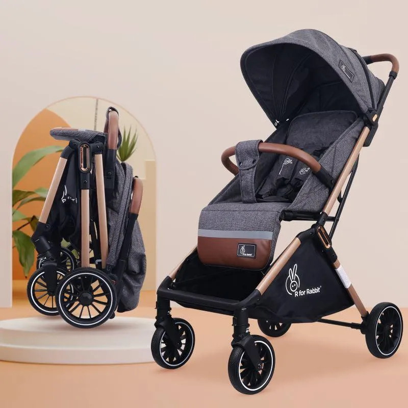 Street Smart Auto Fold Stroller for Kids, Safety Certified, Travel Friendly, Breathable Mesh, 360-degree rotation, 0-3 Yrs