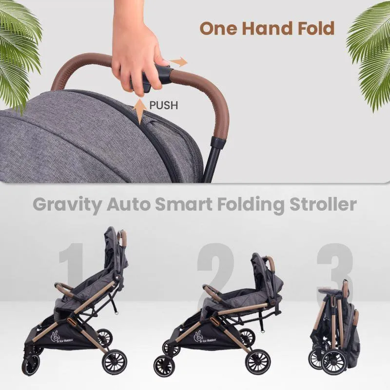 Street Smart Auto Fold Stroller for Kids, Safety Certified, Travel Friendly, Breathable Mesh, 360-degree rotation, 0-3 Yrs