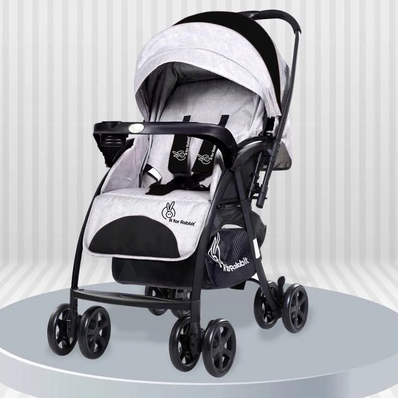 Sugar Pop Stroller - 3 Position Seat Recline, Easy One Hand Fold, Reversible Handle, UV Resistant Sun Canopy