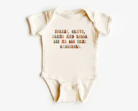 Thanksgiving Onesie - Funny Retro Bodysuit - Autumn Natural Baby Onesie