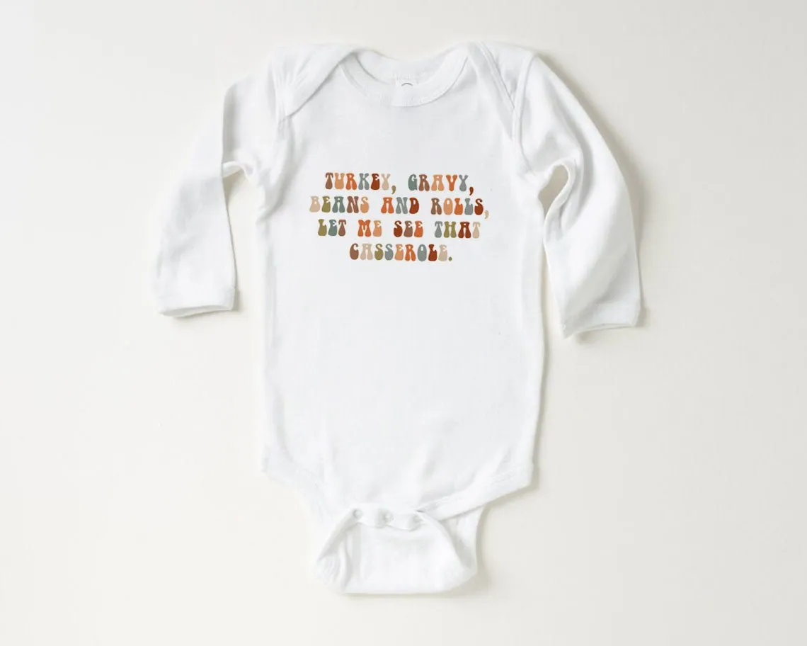 Thanksgiving Onesie - Funny Retro Bodysuit - Autumn Natural Baby Onesie