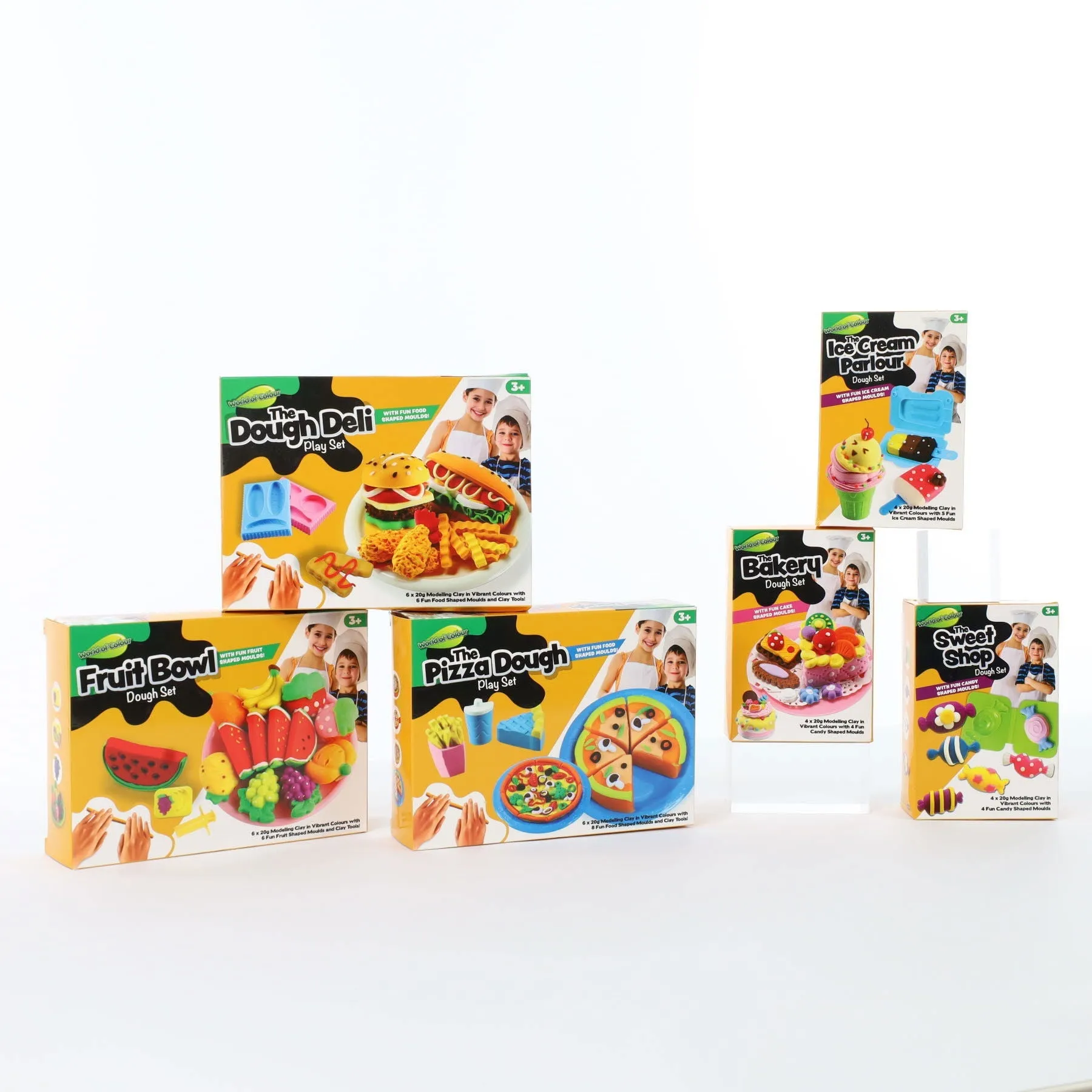 The Dough Deli Play Set - 6 x 20g Play Dough and Accessories