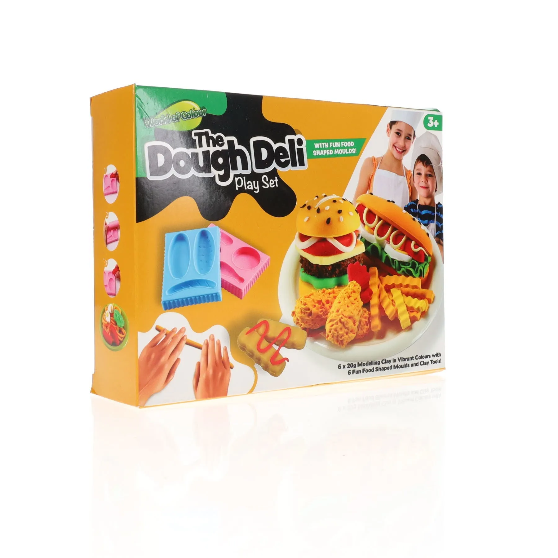 The Dough Deli Play Set - 6 x 20g Play Dough and Accessories