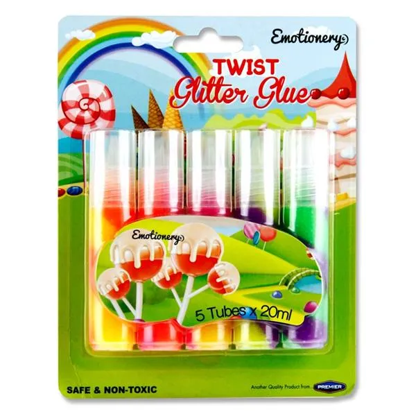 Twist Glittler Glues -  5 Pack