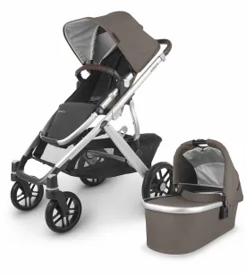 UPPAbaby Vista V2 Stroller, Theo (Dark Taupe / Silver / Chestnut Leather)