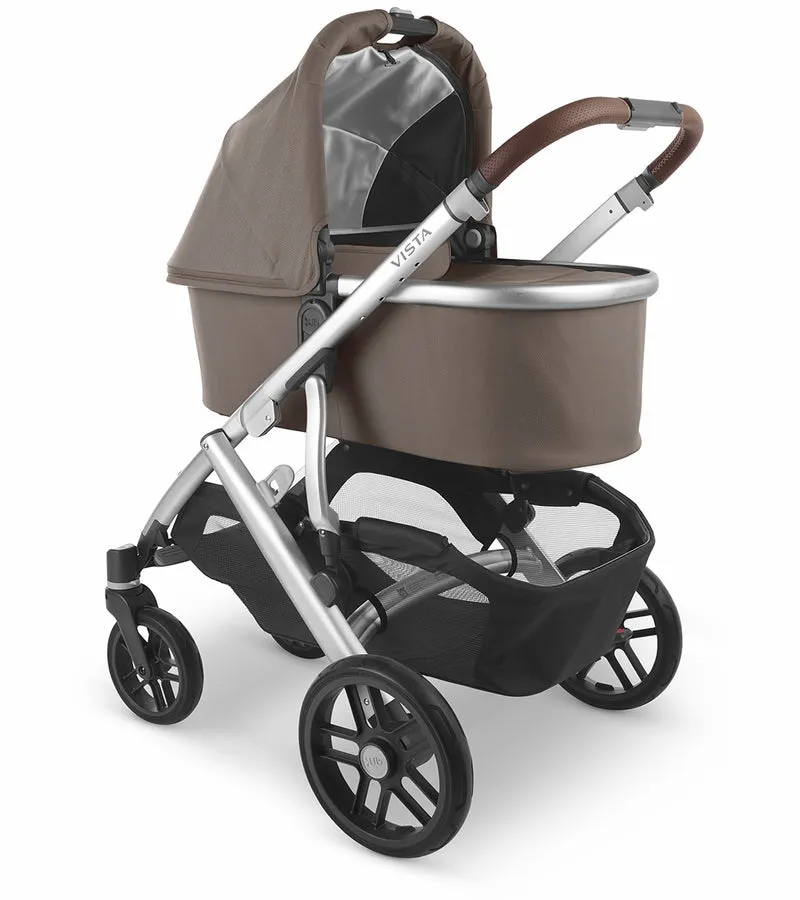 UPPAbaby Vista V2 Stroller, Theo (Dark Taupe / Silver / Chestnut Leather)