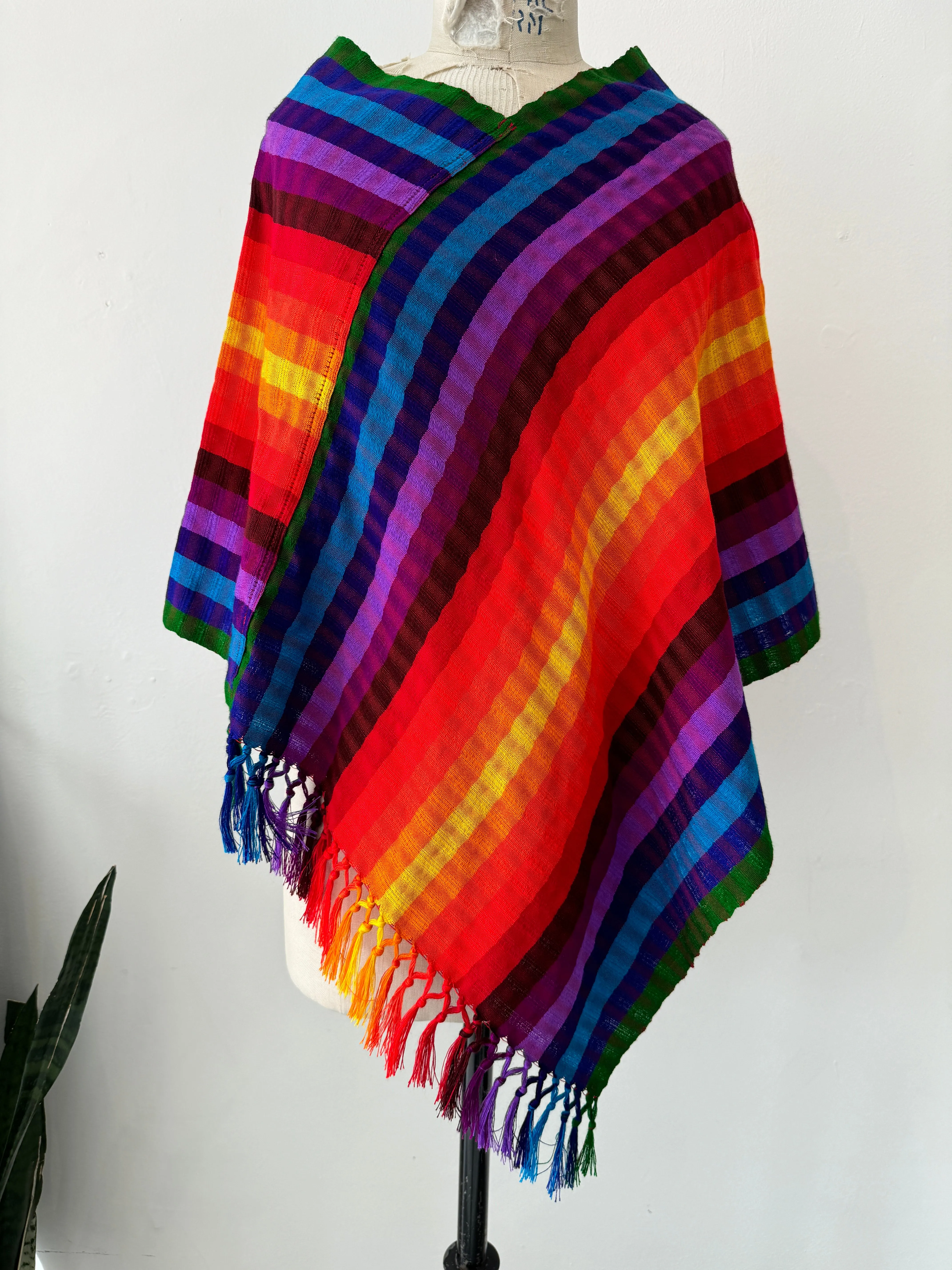 Vibrant rainbow outerwear